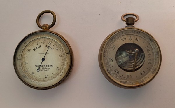 Lot 1058 - POCKET BAROMETERS