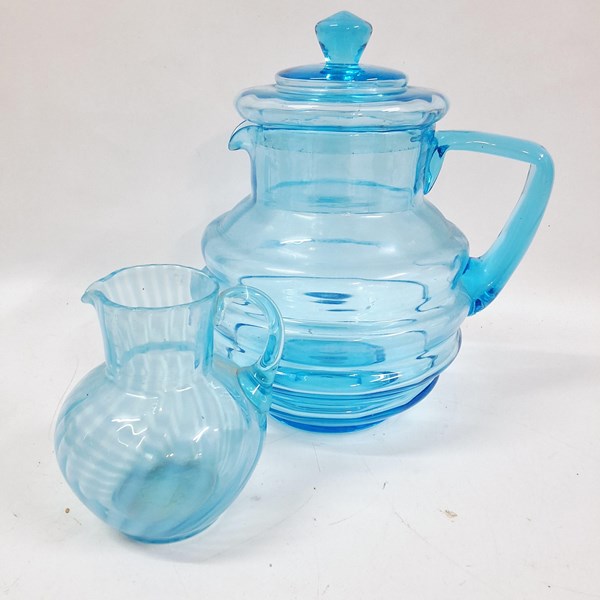 Lot 1390 - URANIUM GLASS JUGS