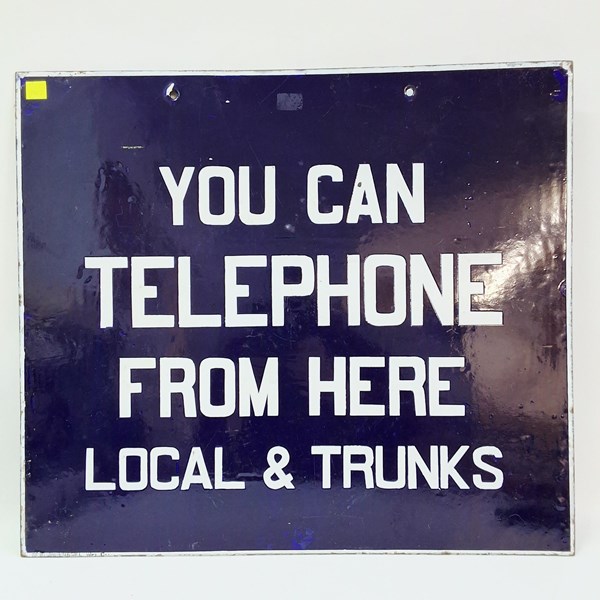 Lot 1412 - ENAMEL SIGN