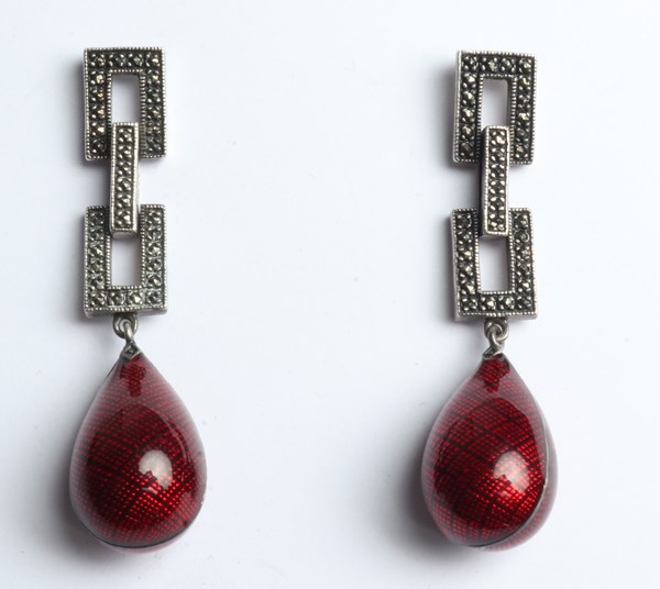 Lot 1007 - SILVER EARRINGS