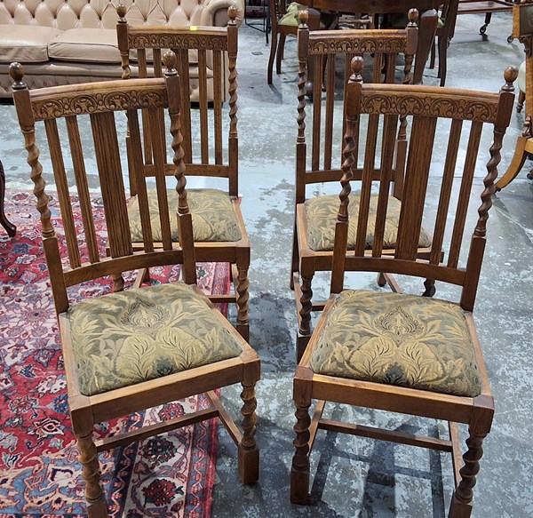 Lot 240 - FOUR DINING CHAIRS