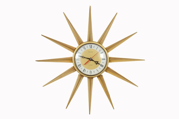 Lot 212 - STARBURST CLOCK
