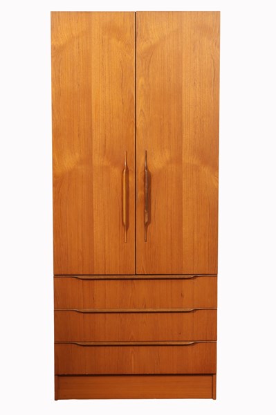 Lot 20 - TEAK WARDROBE