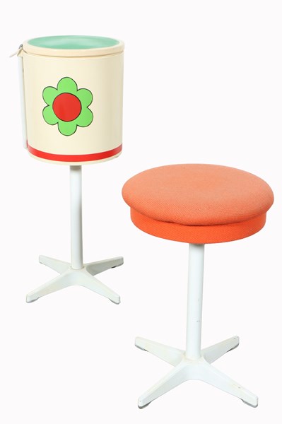 Lot 19 - DRESSING TABLE & STOOL