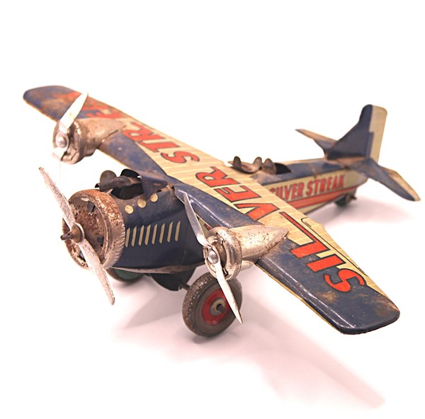 Lot 49 - KURAMOCHI SILVER STREAK TIN PLATE PLANE