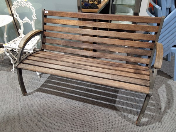 Lot 349 - GARDEN BENCH