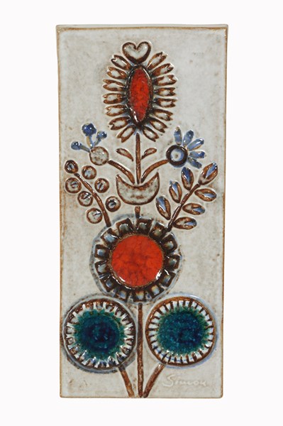 Lot 221 - POTTERY WALL RELIEF