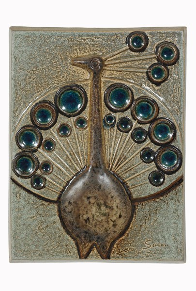 Lot 82 - POTTERY WALL RELIEF