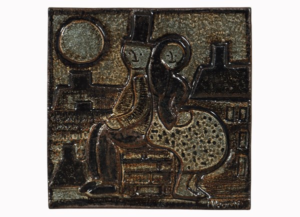 Lot 186 - POTTERY WALL RELIEF