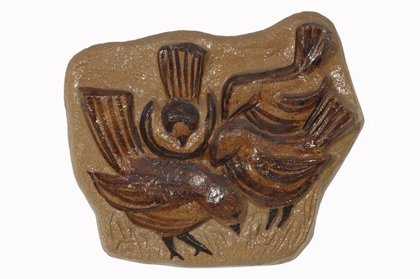 Lot 204 - POTTERY WALL RELIEF