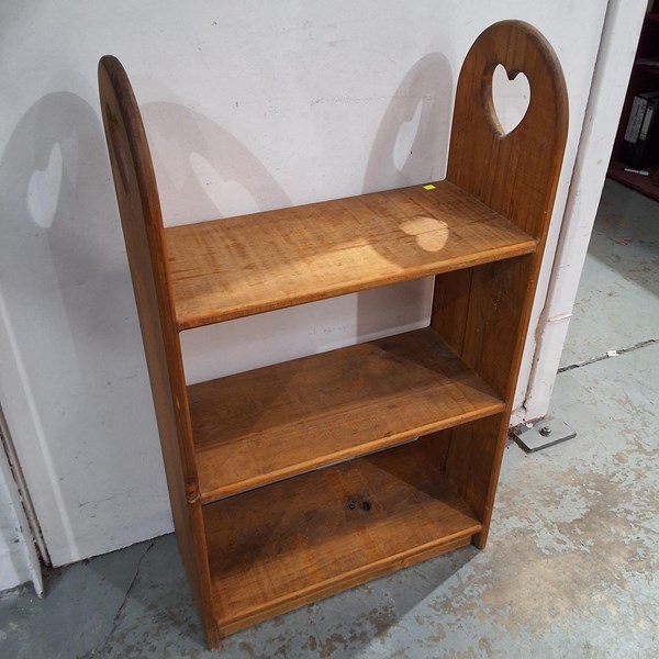 Lot 300 - TIMBER BOOKSHELF