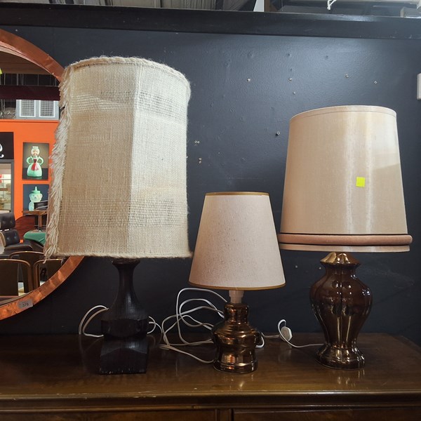 Lot 189 - THREE LAMPS