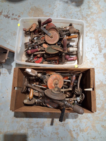 Lot 297 - BOXES OF HAND DRILLS