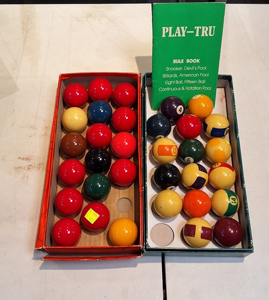 Lot 1456 - BILLIARD BALLS