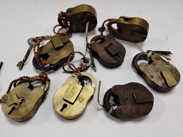 Lot 1272 - EIGHT PADLOCKS