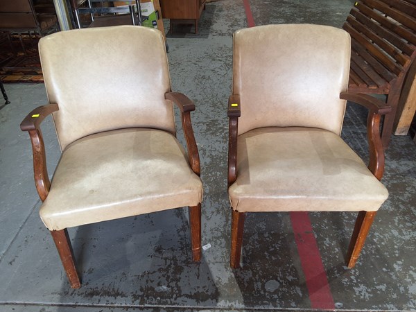 Lot 126 - PAIR OF ARMCHAIRS