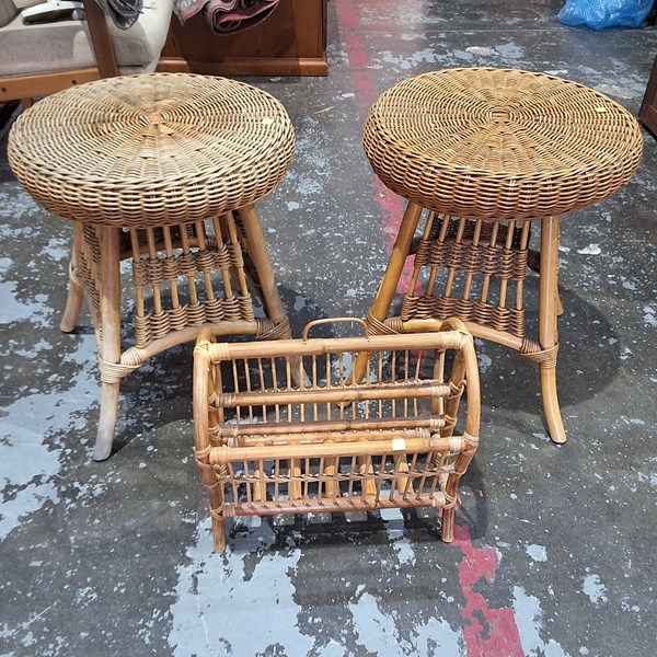Lot 192 - VINTAGE CANE DECOR