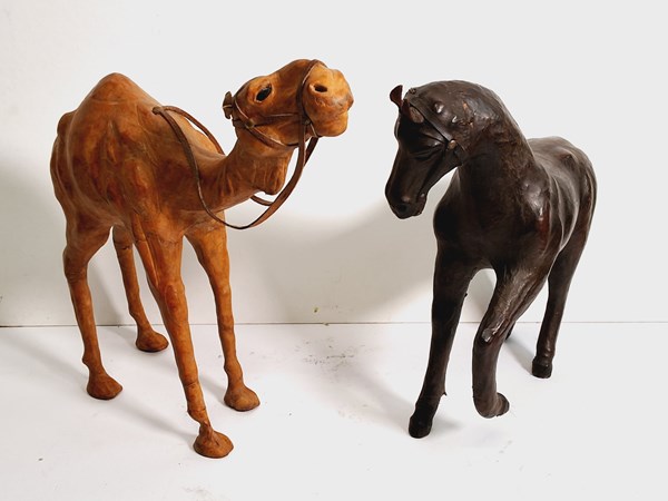 Lot 1192 - ORNAMENTAL HORSE AND CAMEL