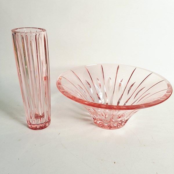 Lot 1323 - WATERFORD BOWL & VASE