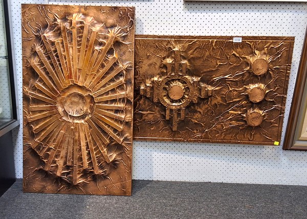 Lot 1118 - TWO COPPER ARTWORKS