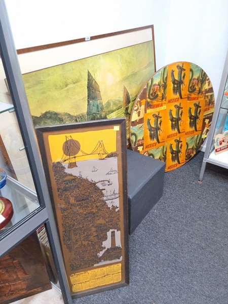 Lot 1535 - GROUP OF RETRO ART