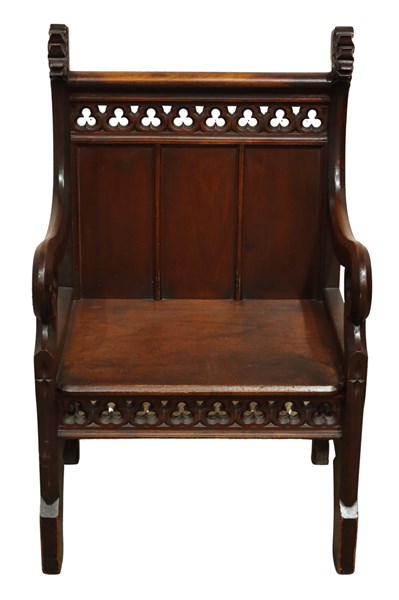 Lot 177 - PAIR OF BISHOP'S CHAIRS
