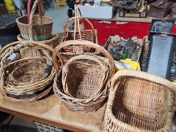 Lot 491 - CANE BASKETS