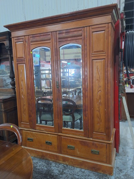 Lot 169 - HUON PINE WARDROBE