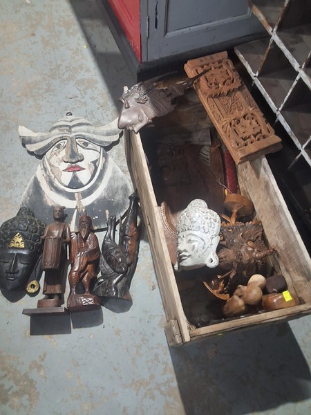 Lot 288 - WOODEN CARVINGS