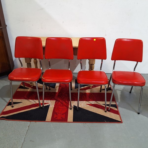 Lot 181 - FOUR KITCHEN DINING CHAIRS