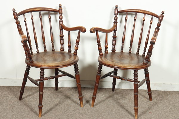 Lot 315 - PAIR OF ARMCHAIRS