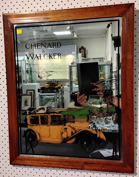 Lot 1119 - CHENARD & WALCKER BAR ROOM MIRROR