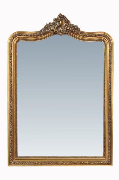Lot 89 - OVERMANTEL MIRROR