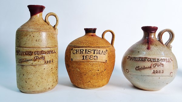 Lot 1470 - POTTERY PORT BOTTLES