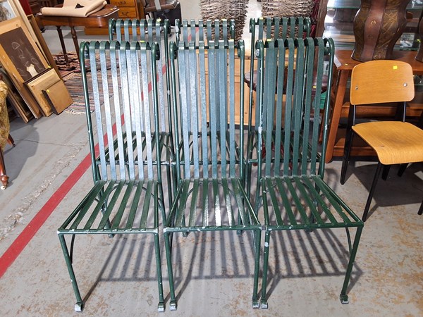 Lot 297 - SET OF SIX GARDEN CHAIRS