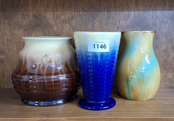 Lot 1467 - DRIP GLAZED POTTERY