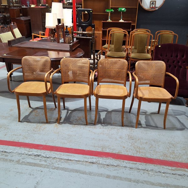 Lot 161 - FOUR BENTWOOD DINING CHAIRS