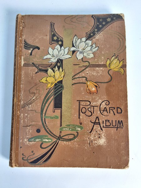 Lot 1175 - TURN OF THE CENTURY POSTCARD ALBUM