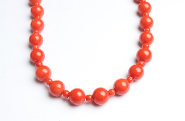 Lot 1032 - CORAL NECKLACE