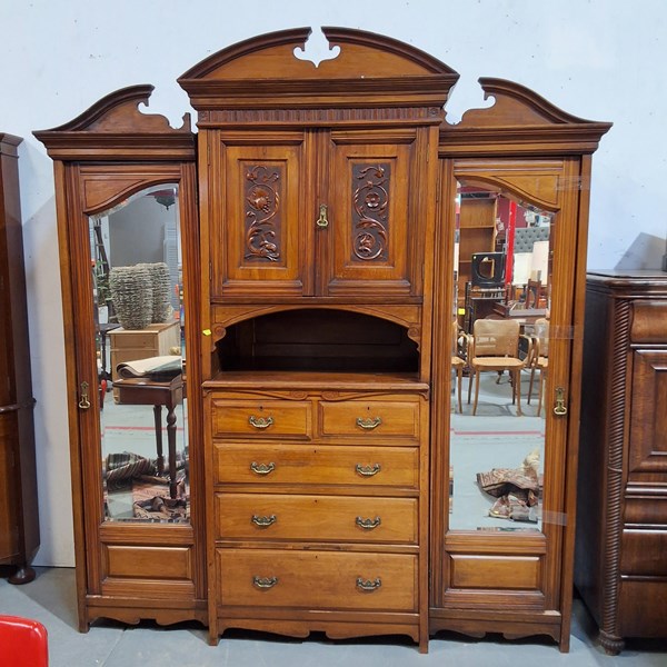 Lot 334 - BLACKWOOD WARDROBE