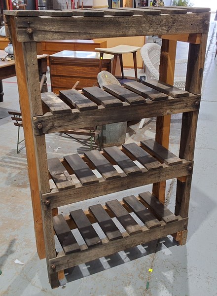 Lot 229 - RUSTIC SHELVING