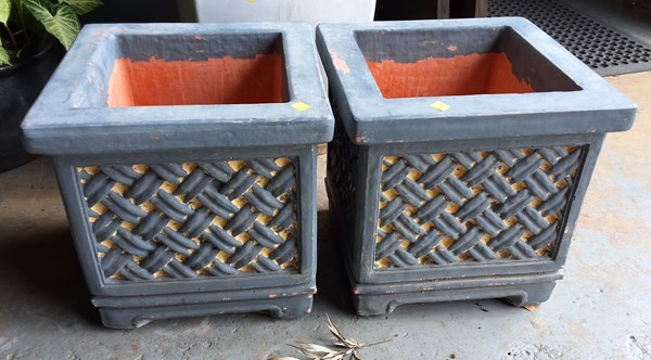 Lot 383 - GARDEN PLANTERS