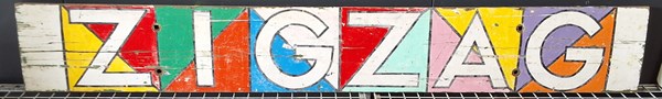 Lot 376 - ZIG ZAG SIGN