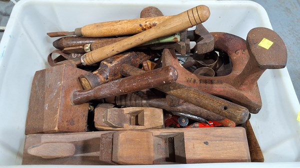 Lot 238 - VINTAGE TOOLS