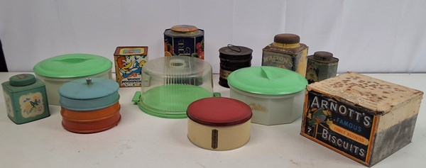 Lot 1243 - CAKE, BISCUIT & TEA TINS