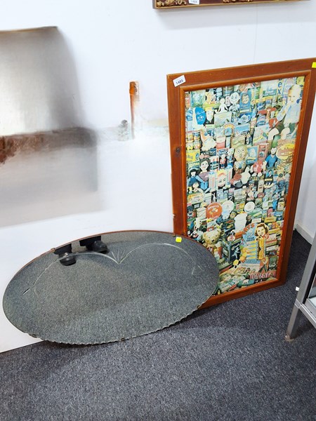 Lot 1485 - MIRROR & PRINT