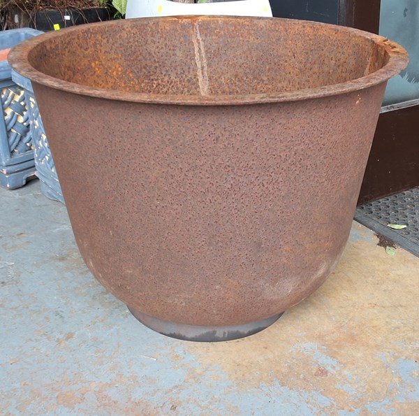 Lot 370 - CAST IRON VESSEL