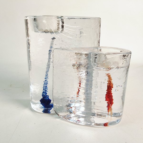 Lot 1363 - KOSTA BODA CANDLE HOLDERS