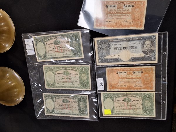 Lot 1166 - AUSTRALIAN PRE-DECIMAL BANKNOTES