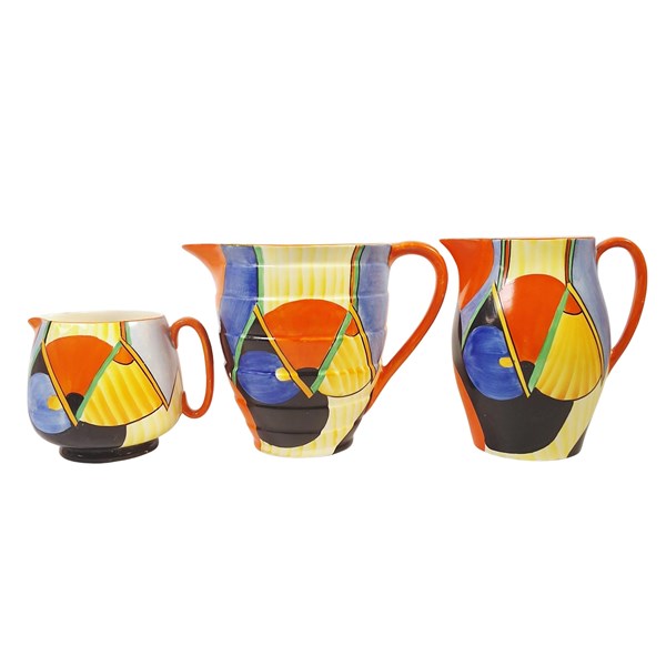 Lot 41 - CROWN DEVON JUGS